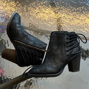 Black booties - size 7
